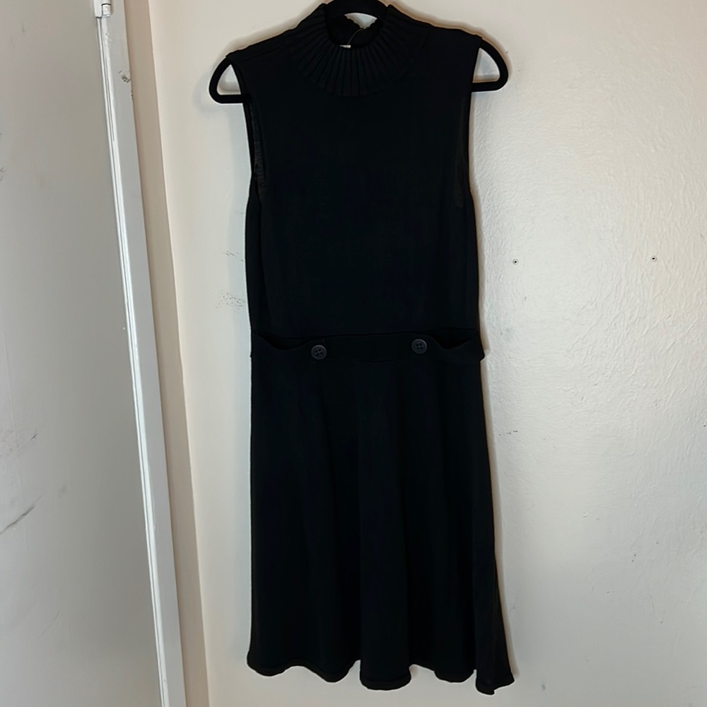New York & Company Turtle Neck Dress, M, Black